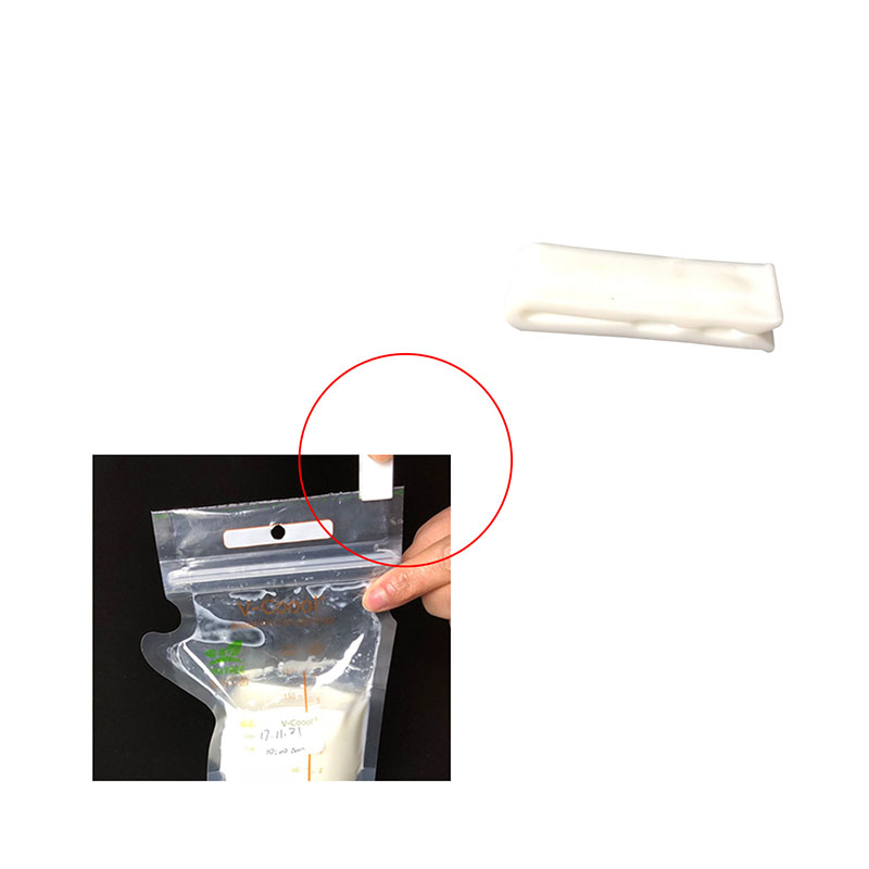 Breast milk storage bag sealer clip
