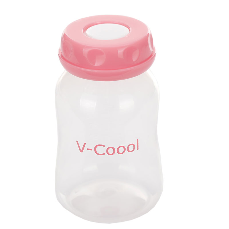 Breast milk storage bottle,PP,150ml,pink,a box of 3pcs