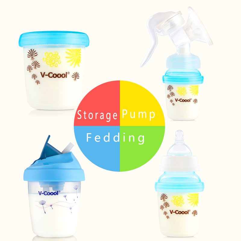 Breast milk storage cups,set of 6pcs